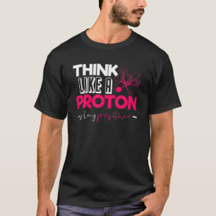 Camiseta Engraçado Nerdy Pensa Como Uma Química Periódica D