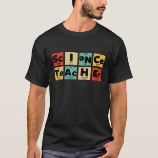 Camiseta Engraçado Nerdy Professor de Ciências Periódicas E