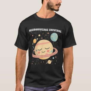Camiseta Engraçado Neurodiverso Universo Autismo Professor 