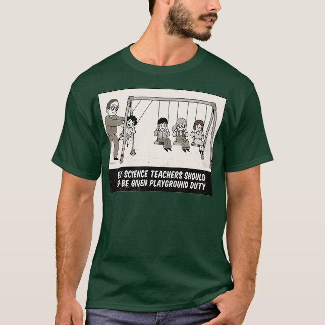 Camiseta Engraçado Newton Cradle Professor de Física (Frente)