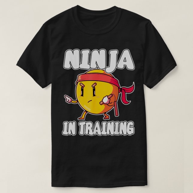 Camiseta Engraçado Ninja Martial Arts s para crianças ameri (Frente do Design)
