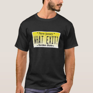 Camiseta Engraçado NJ Qual Saída Nova Jersey Garden State P