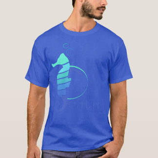 Camiseta engraçado no mar cavalo seafari