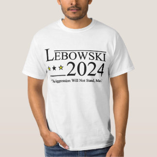 Camiseta Engraçado Nome Político Lebowski Político