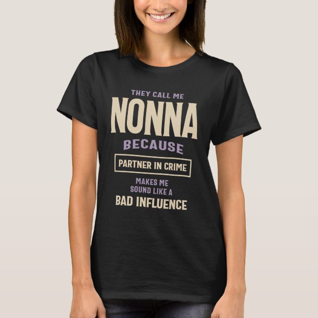Camiseta Engraçado Nonna (Frente)
