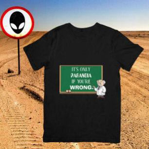 Camiseta Engraçado Noveldade Paranoia Teórico da Conspiraçã