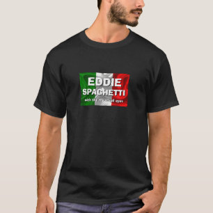 Camiseta Engraçado Novelty EDDIE SPAGHETTI MEATBALL EYES