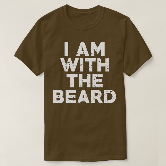 Camiseta Engraçado Novelty Humor Eu estou com a barba (Frente do Design)