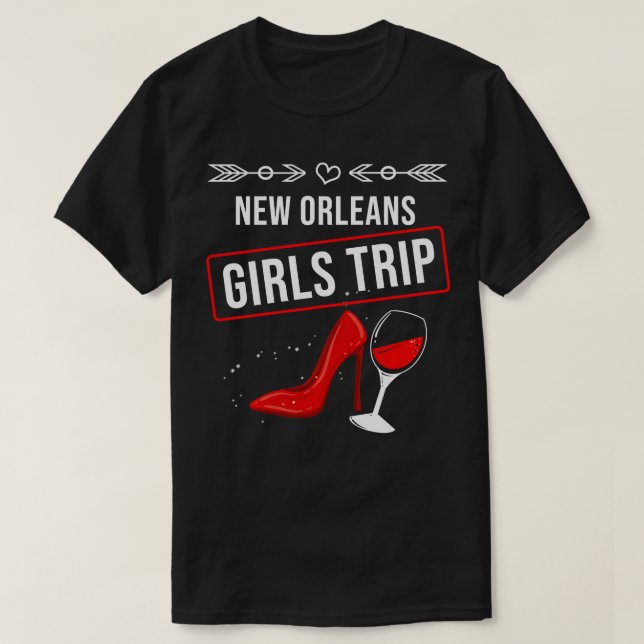 Camiseta Engraçado Novo Orleans Viagem Para Mulheres Legal  (Frente do Design)