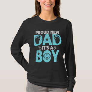 Camiseta Engraçado Novo papai Orgulhoso Presente para os Ho