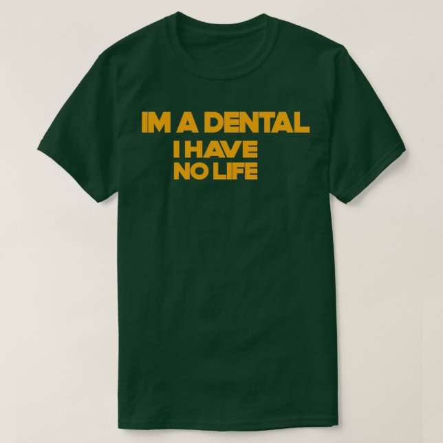 Camiseta Engraçado O assistente dentário cita o presente an (Frente do Design)