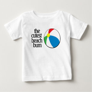 Camiseta Engraçado, o Bum da Praia Mais Cutest com a Bola d