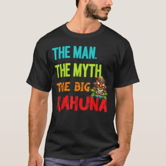 Camiseta Engraçado O Homem O Mito Grande Kahuna Tiki Mens D