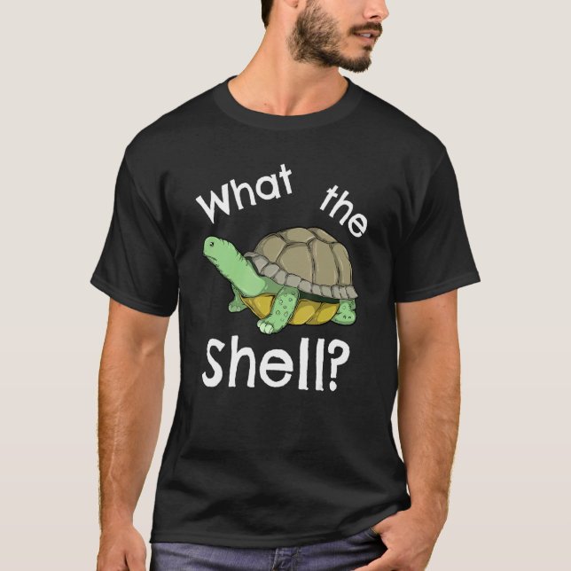 Camiseta Engraçado O Que A Shell Jogou A Tartaruga Da Piada (Frente)