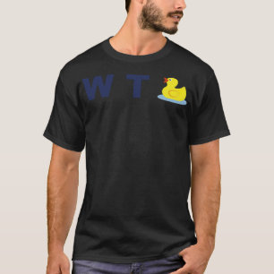 Camiseta Engraçado O Que O Pato WTF Deu de preto