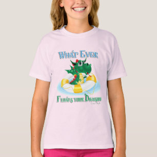 Camiseta Engraçado, O Que Quer Que Chegue Ao Seu Dragão