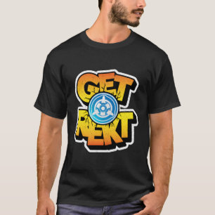Camiseta Engraçado Obter Rekt Dizendo Foguete Boost Gráfico