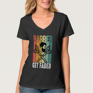 Camiseta Engraçado Obter Retrô De Barber Desbotado Para Cab