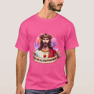 Camiseta Engraçado Ofensivo Jesus