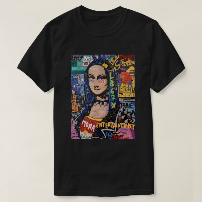 Camiseta Engraçado Oferece Presente De Entretenimento Mona  (Frente do Design)