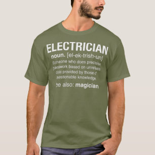 Camiseta Engraçado Oferta de Ensino de Noun Definição Elétr