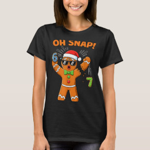 Camiseta Engraçado Oh Snap 67 Seis Sete Meme Homens de Pão 