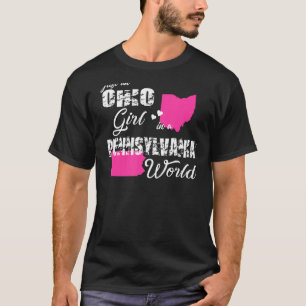 Camiseta Engraçado Ohio Shirts Apenas uma garota de Ohio em