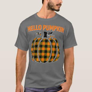 Camiseta Engraçado Olá Pumpkin Season Autumn Halloween Than