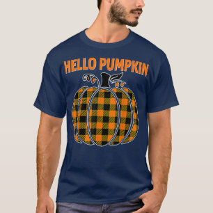 Camiseta Engraçado Olá Pumpkin Season Autumn Halloween Than