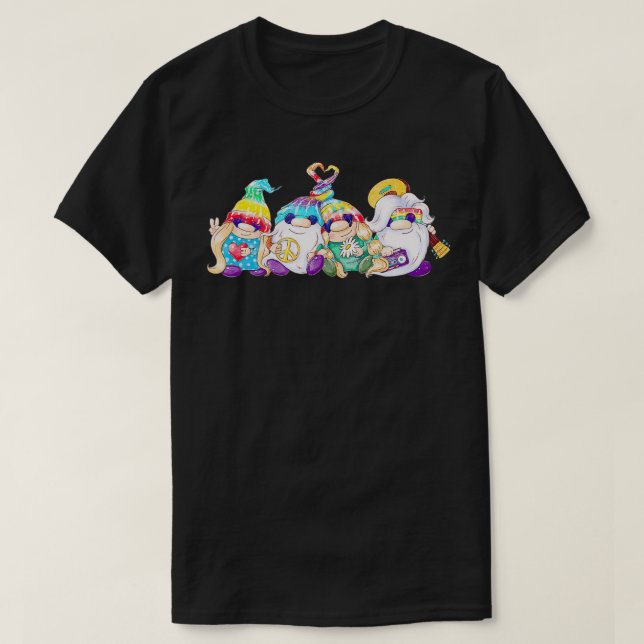 Camiseta Engraçado Olá Summer Cute Gnome Beach Vacay japonê (Frente do Design)