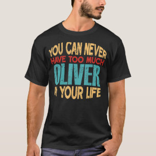 Camiseta Engraçado Oliver Personalizou Tshirt Nome Piada I