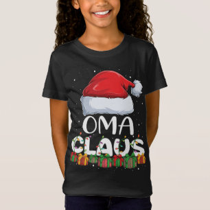 Camiseta Engraçado Oma Papai Noel Casa de Pijamas