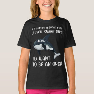 Camiseta Engraçado Orca Lover Girl Cita Dizendo Assassino d