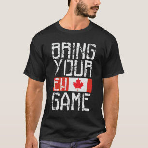 Camiseta Engraçado orgulho do dia do Canadá Traga sua bande