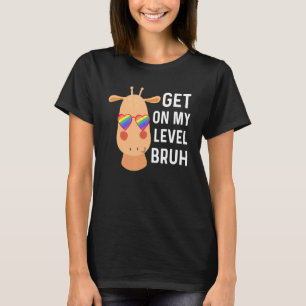 Camiseta Engraçado Orgulho gay Adolescente Lgbt Giraffe Ent