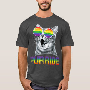 Camiseta Engraçado Orgulho gay Arco-Íris Óculos LGBTQ