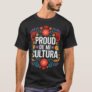 Camiseta Engraçado orgulhoso da minha cultura herança mexic