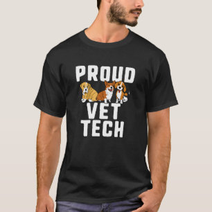 Camiseta Engraçado, Orgulhoso Vet Tech Amante de os animais