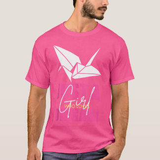 Camiseta Engraçado Origami Papel no Japão Crane Animal Dive