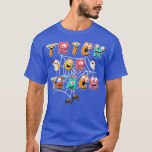 Camiseta Engraçado Ou Ensinador Monstros Halloween Co