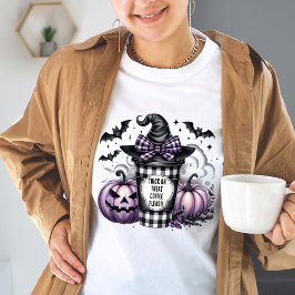 Camiseta Engraçado ou trate café, por favor, brinque a mamã