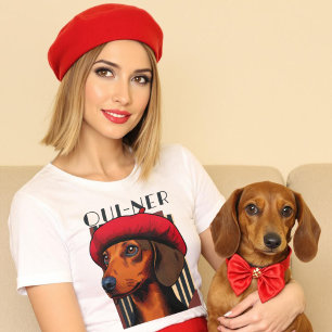 Camiseta Engraçado Oui-Ner francês Weiner Dog Lover