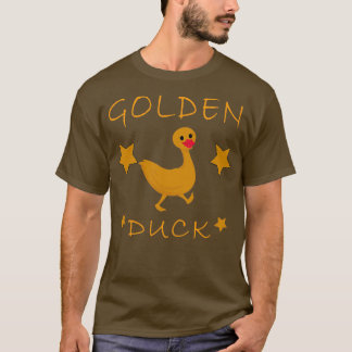 Camiseta Engraçado Ouro Pato Engraçado Pato Por Cima