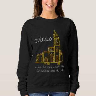 Camiseta Engraçado Oviedo Espanha Souvenir Maneira Desenhad