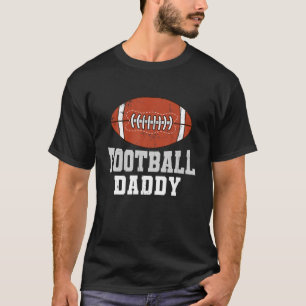 Camiseta Engraçado Pai Americano de Futebol Retro Esporte