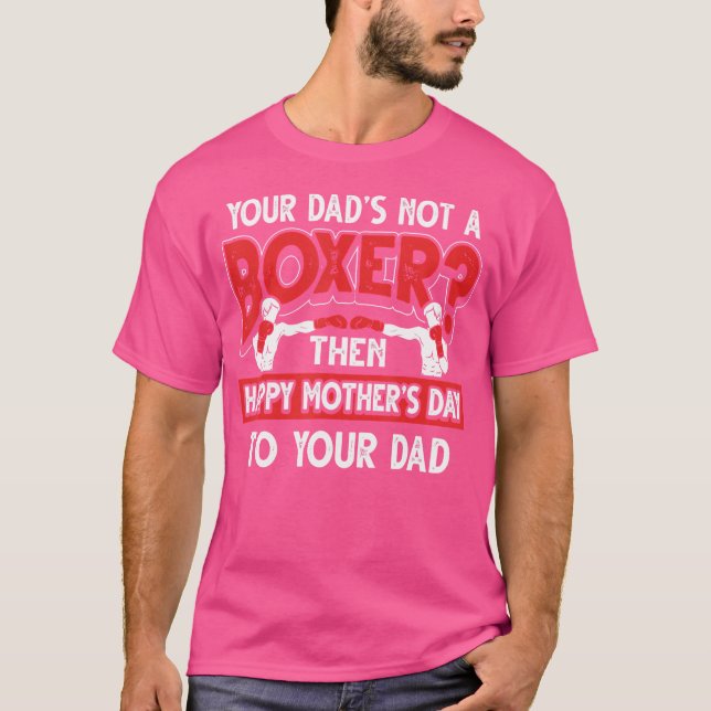 Camiseta Engraçado Pai Boxer (Frente)