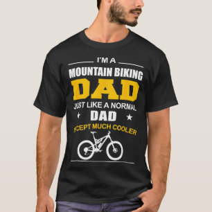 Camiseta Engraçado Pai de bicicleta de montanha