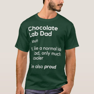 Camiseta Engraçado Pai de chocolate Homens Labrador Retriev