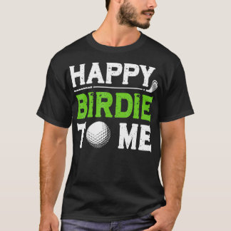 Camiseta Engraçado Pai De Golfe Dizendo Feliz Birdie Para M