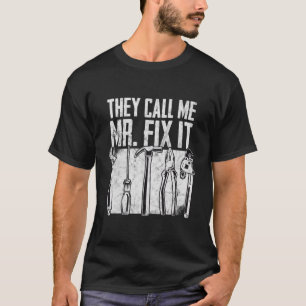 Camiseta Engraçado Pai De Handyman Chamam-Me Sr. Fix